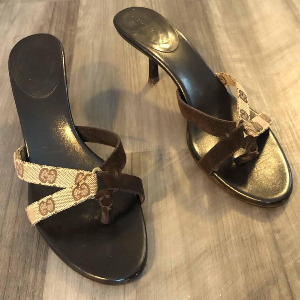 Vintage GUCCI Low Heel Sandals